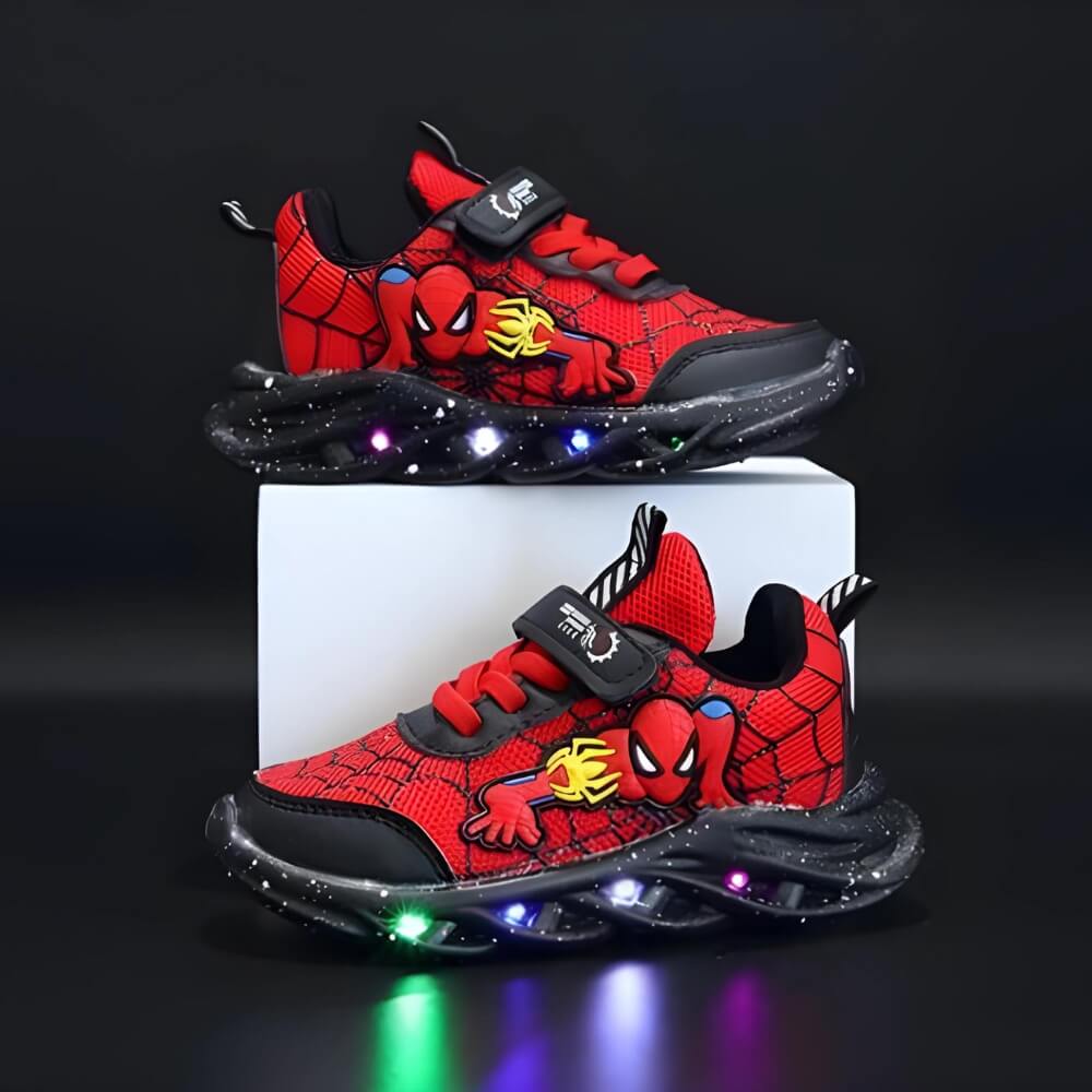 Sneaker LED Supereroe - Scarpe alla moda con luci per bambini