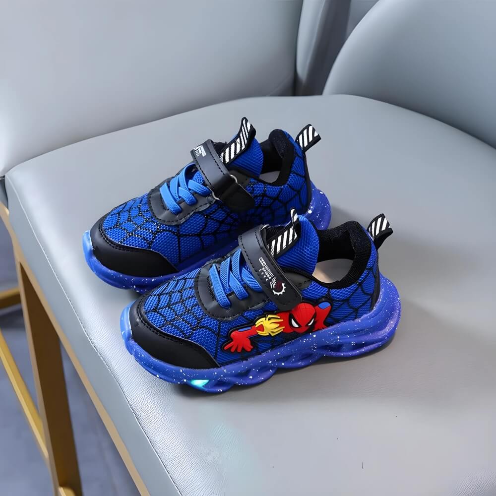 Sneaker LED Supereroe - Scarpe alla moda con luci per bambini