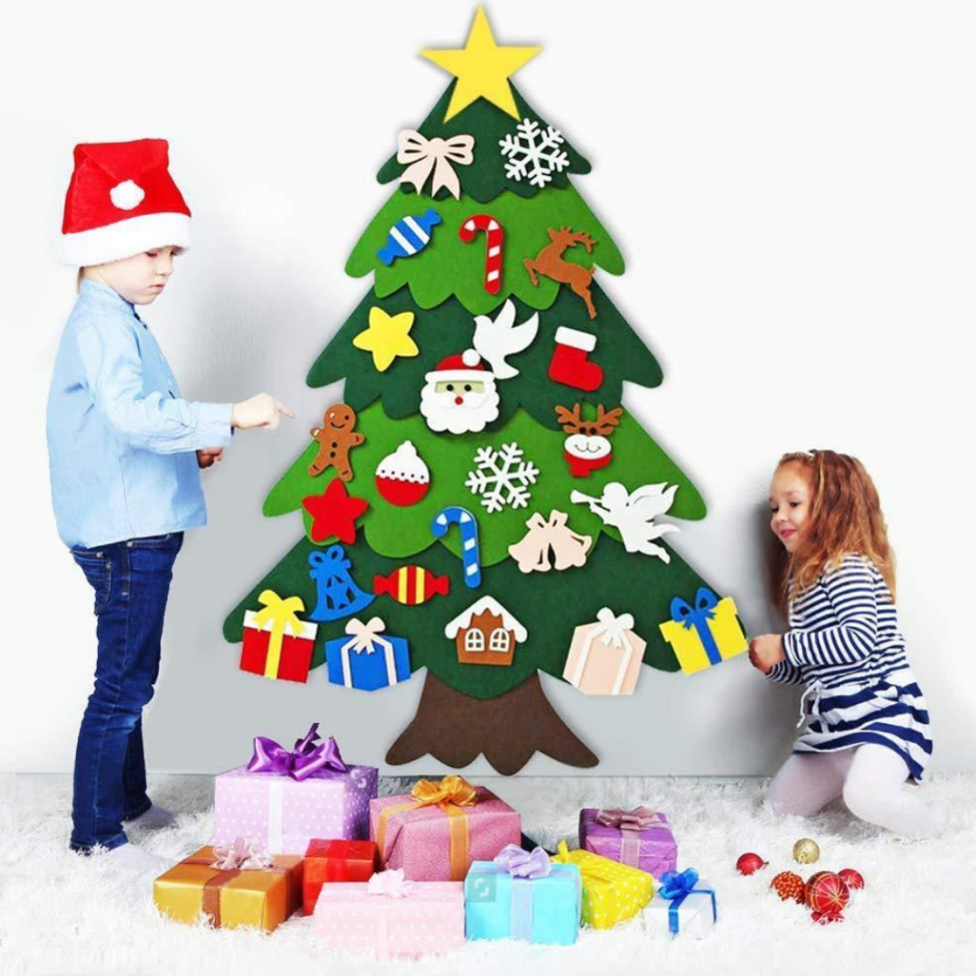 Albero di Natale in Feltro per Bambini - Creativo e Riutilizzabile