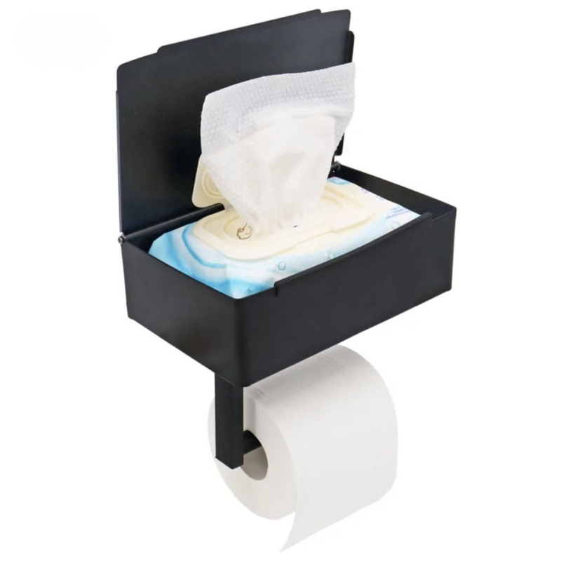 Porta carta igienica SteelSmart – Design di lusso con pratico scomparto