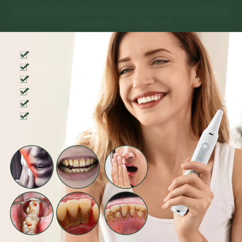 SmileBright Pulitore Ultrasuoni per Denti – Fresco, Brillante e Sano