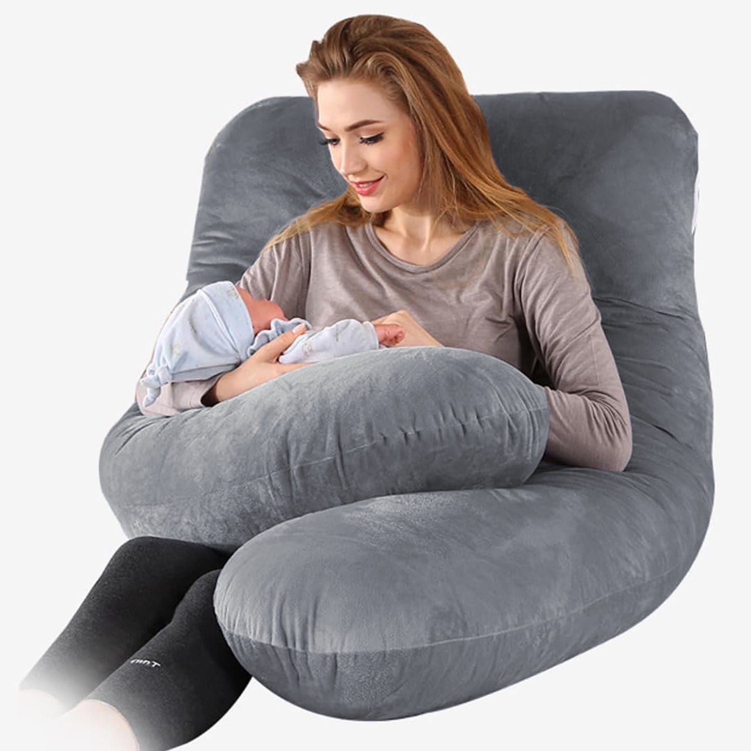 Cuscino da Gravidanza e per il Sonno Laterale ComfortNest – Supporto Extra per Mamma e Bambino