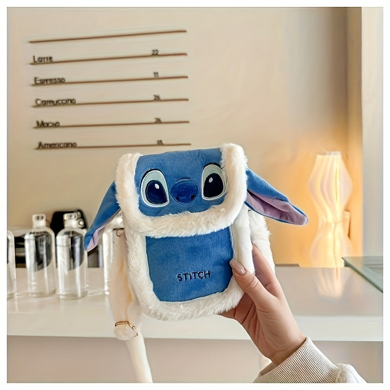 Borsa Crossbody Stitch Carina – Con Pelliccia e Design Ricamato per Uso Quotidiano