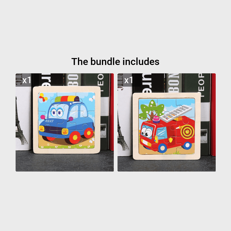 Puzzle di Legno Educativo – Per giovani esploratori