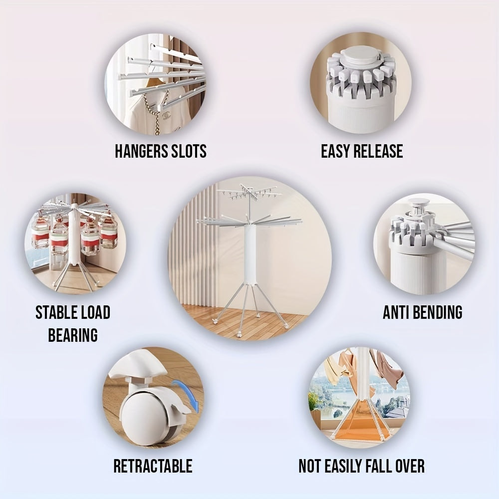 Stendibiancheria a Forma di Polpo Cilindrico – Portatile e Espandibile