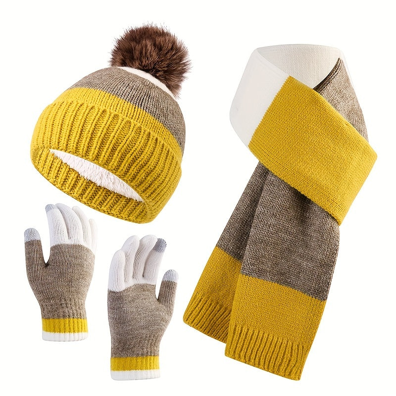 Set Invernale Trendy - Cappello, Scarf e Guanti per Giornate Fredde