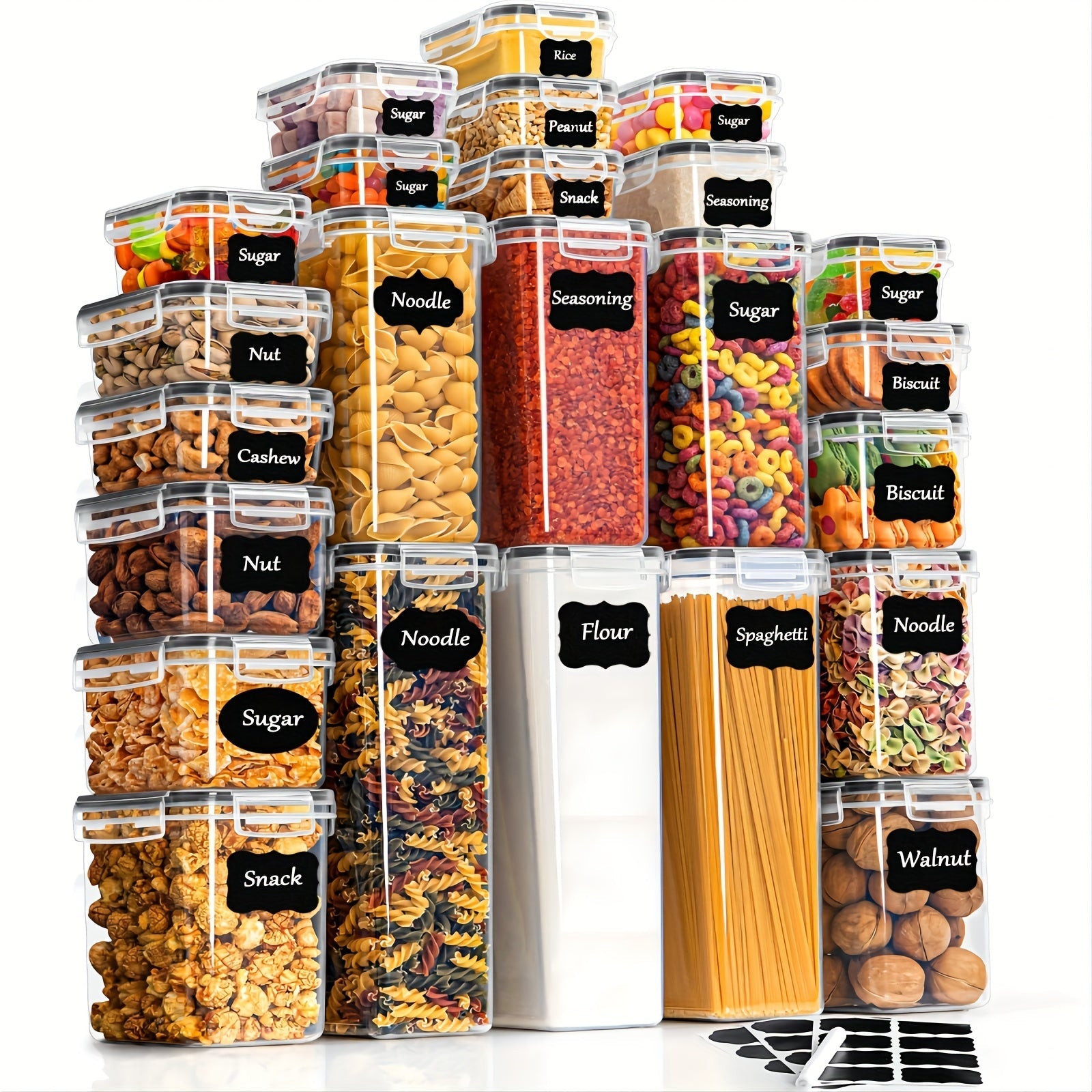 Set di Contenitori per Cucina Premium da 24 Pezzi – Pratico e Ordinato