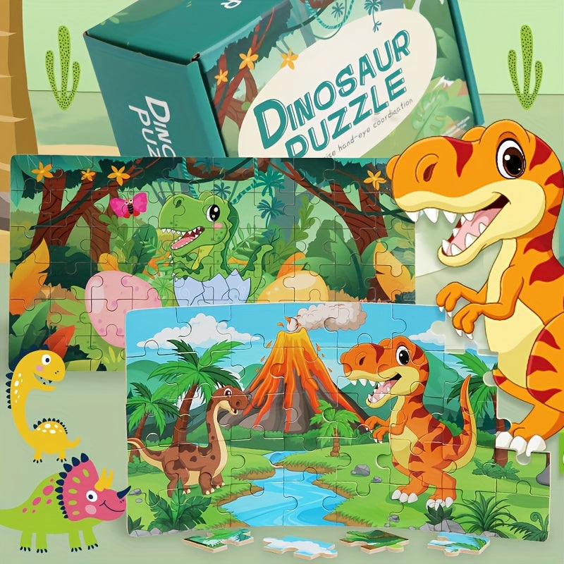 Puzzle Educativo dei Dinosauri - Per Apprendimento Creativo e Divertimento