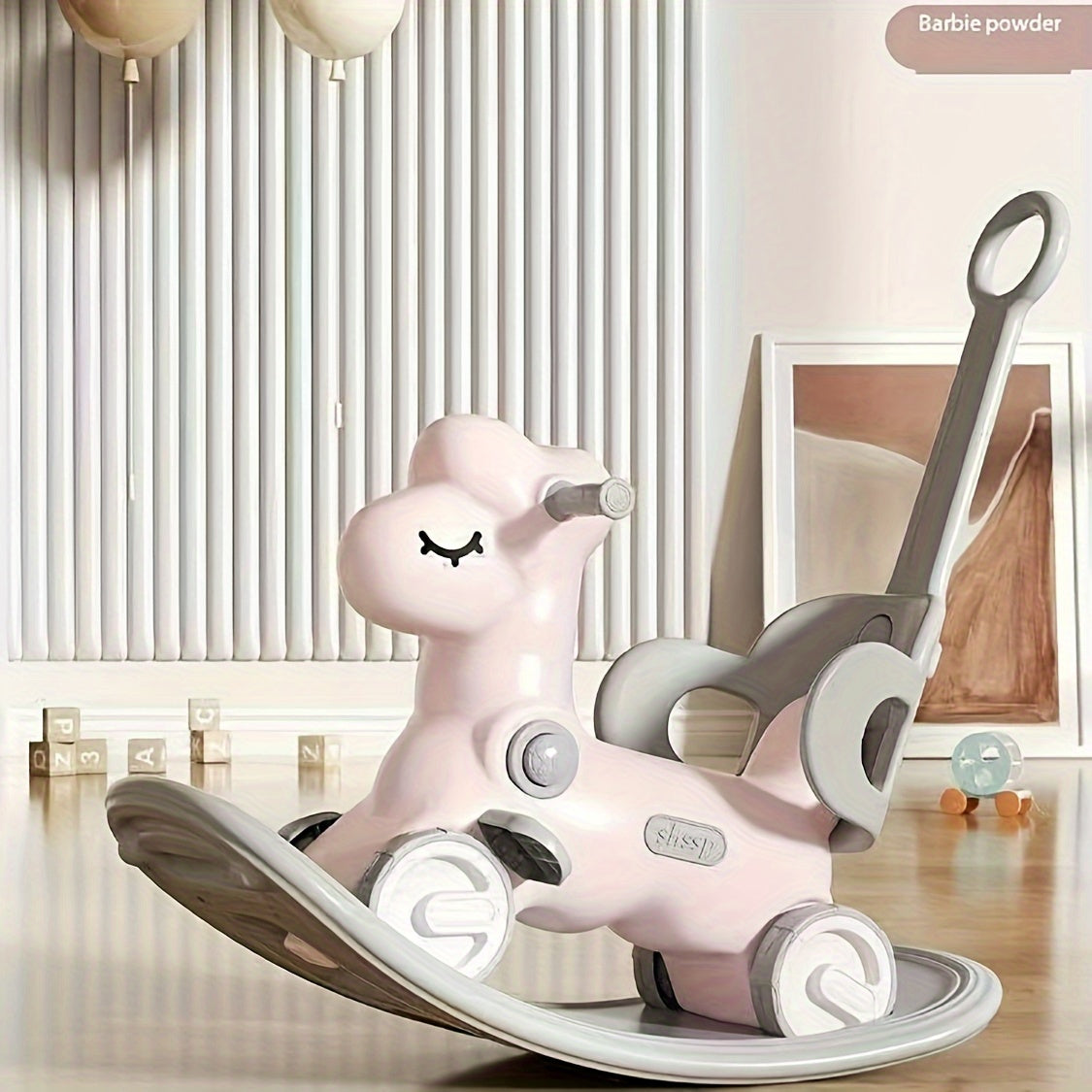 Gioco 2-in-1: Cavallo a Dondolo e Bicicletta per Bambini - Giocattolo Sicuro e Divertente