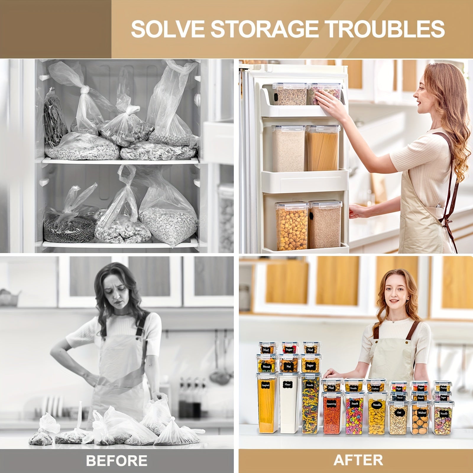 Set di Contenitori per Cucina Premium da 24 Pezzi – Pratico e Ordinato