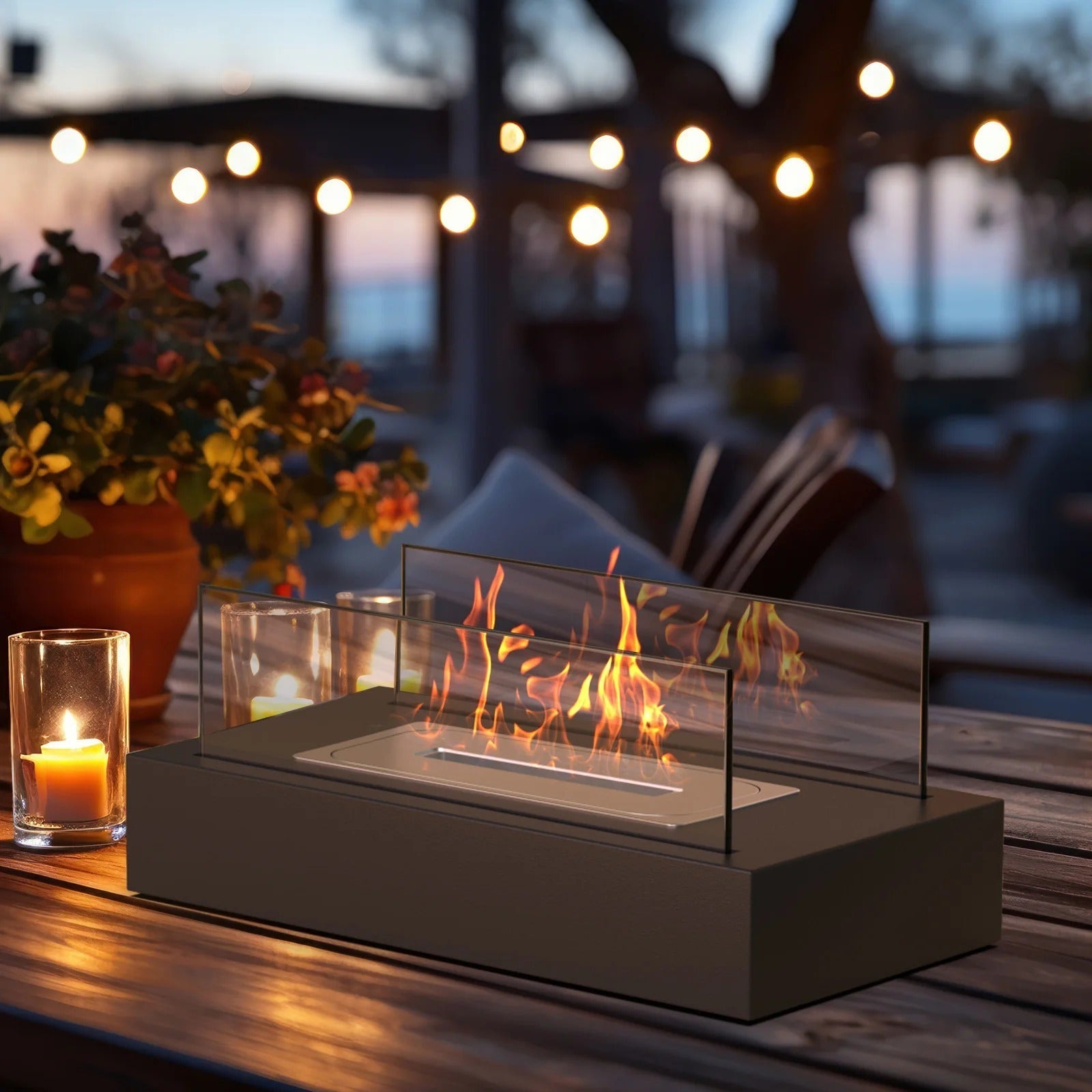Serene Flame Luxe Caminetto – Crea Serate Magiche con Fuoco e Stile