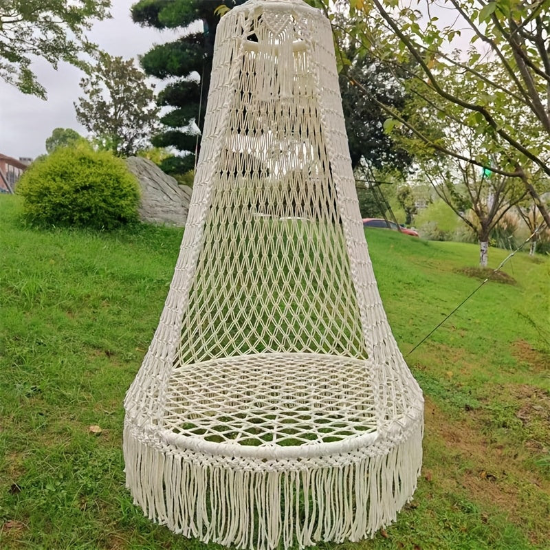 BohoSwing Sedia a Sospensione Intrecciata a Mano – Atmosfere Bohemien Rilassate
