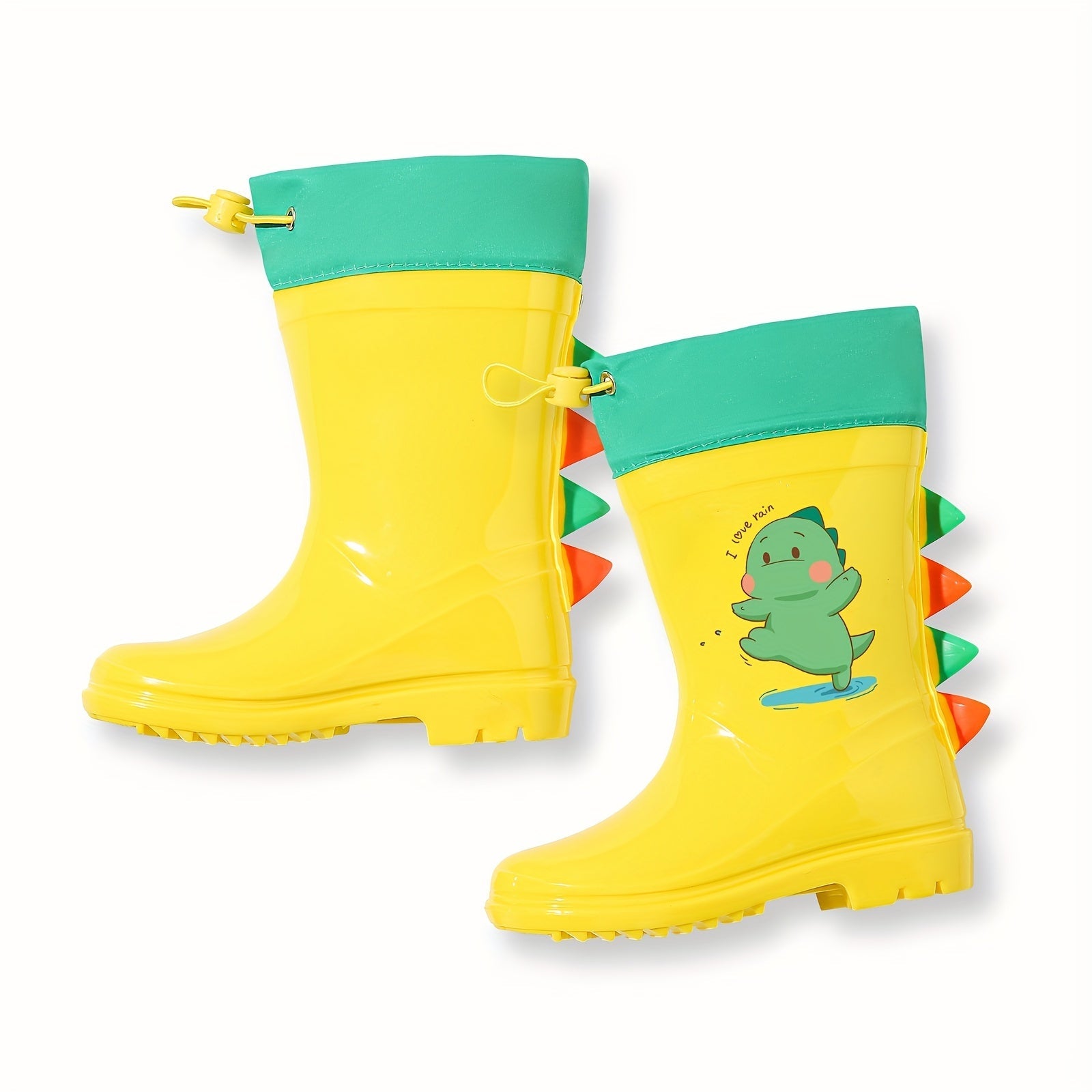 Dino Splash Stivali per Bambini - Divertente Protezione per Giornate Piovose