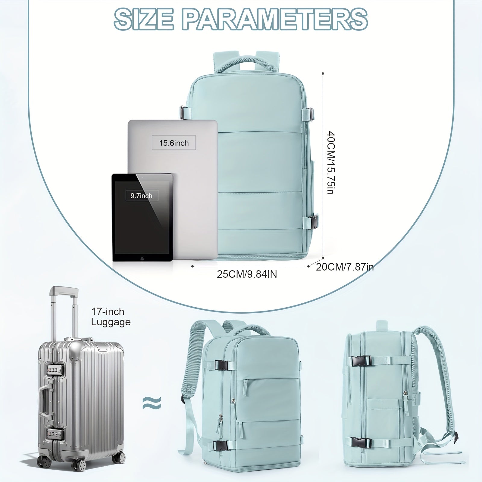 Zaino Multifunzionale da Viaggio e da Giorno con Scomparto per Scarpe e Compartimenti Impermeabili