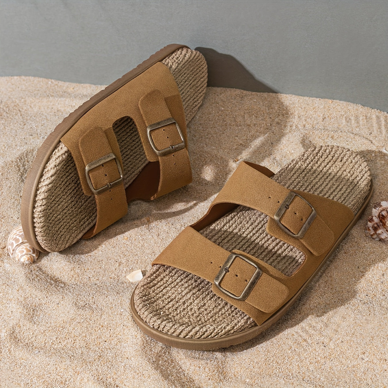 Infradito Eleganti da Uomo – Traspiranti con Cinghie Regolabili e Suola Antiscivolo