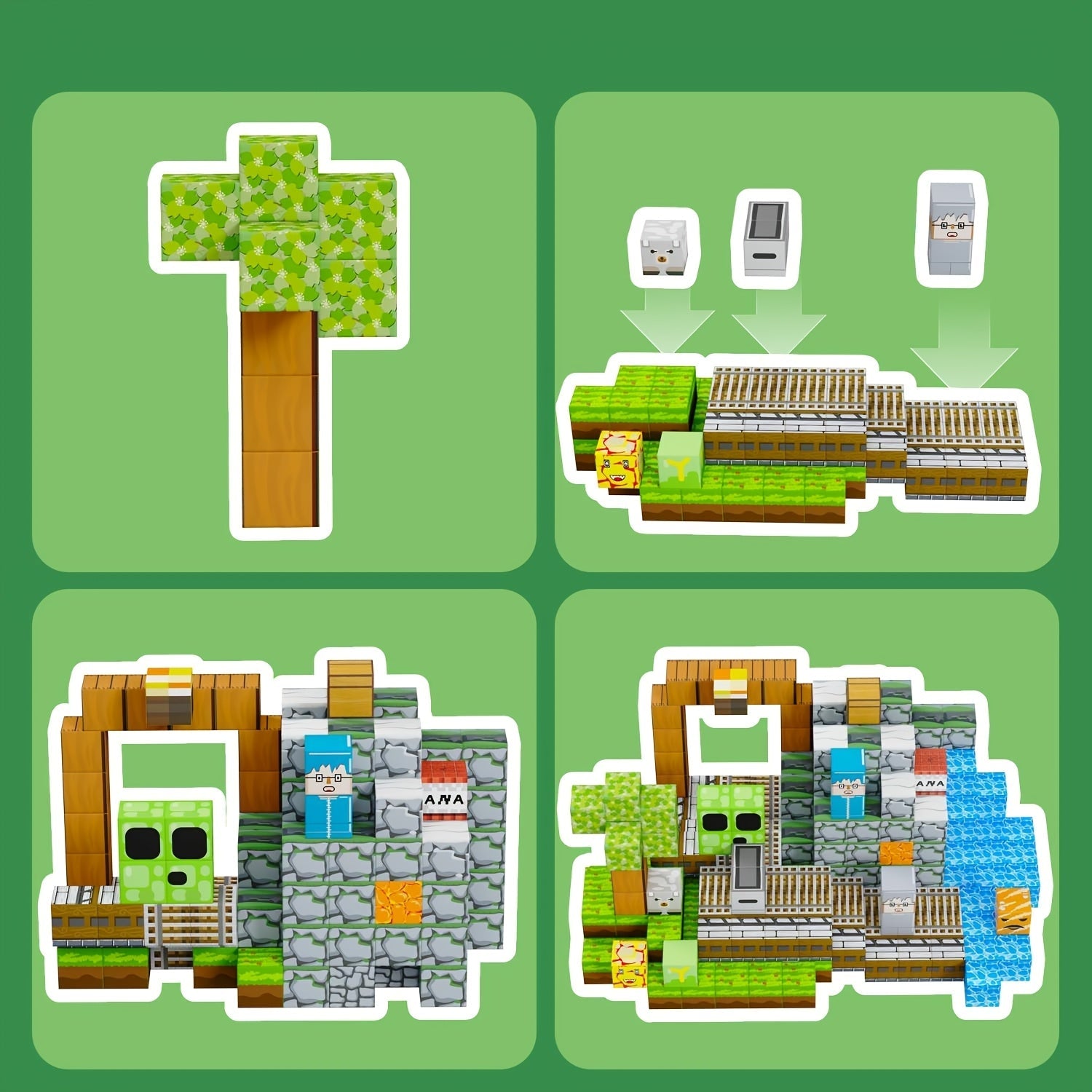 Set di Costruzione Magnetico - Creativo ed Educativo per Bambini