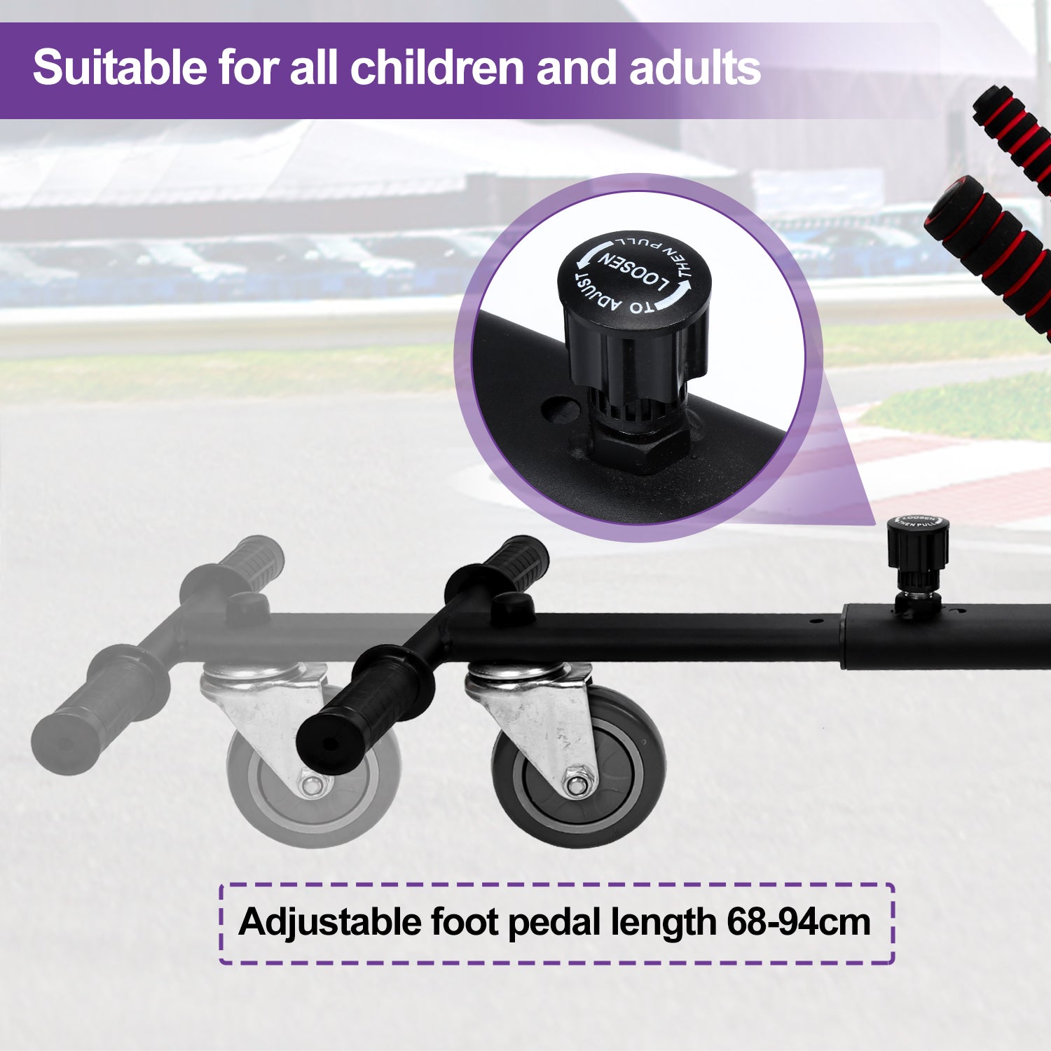 Kart al passaggio del mouse Pro – Sella Confortevole e Regolabile per Hoverboard