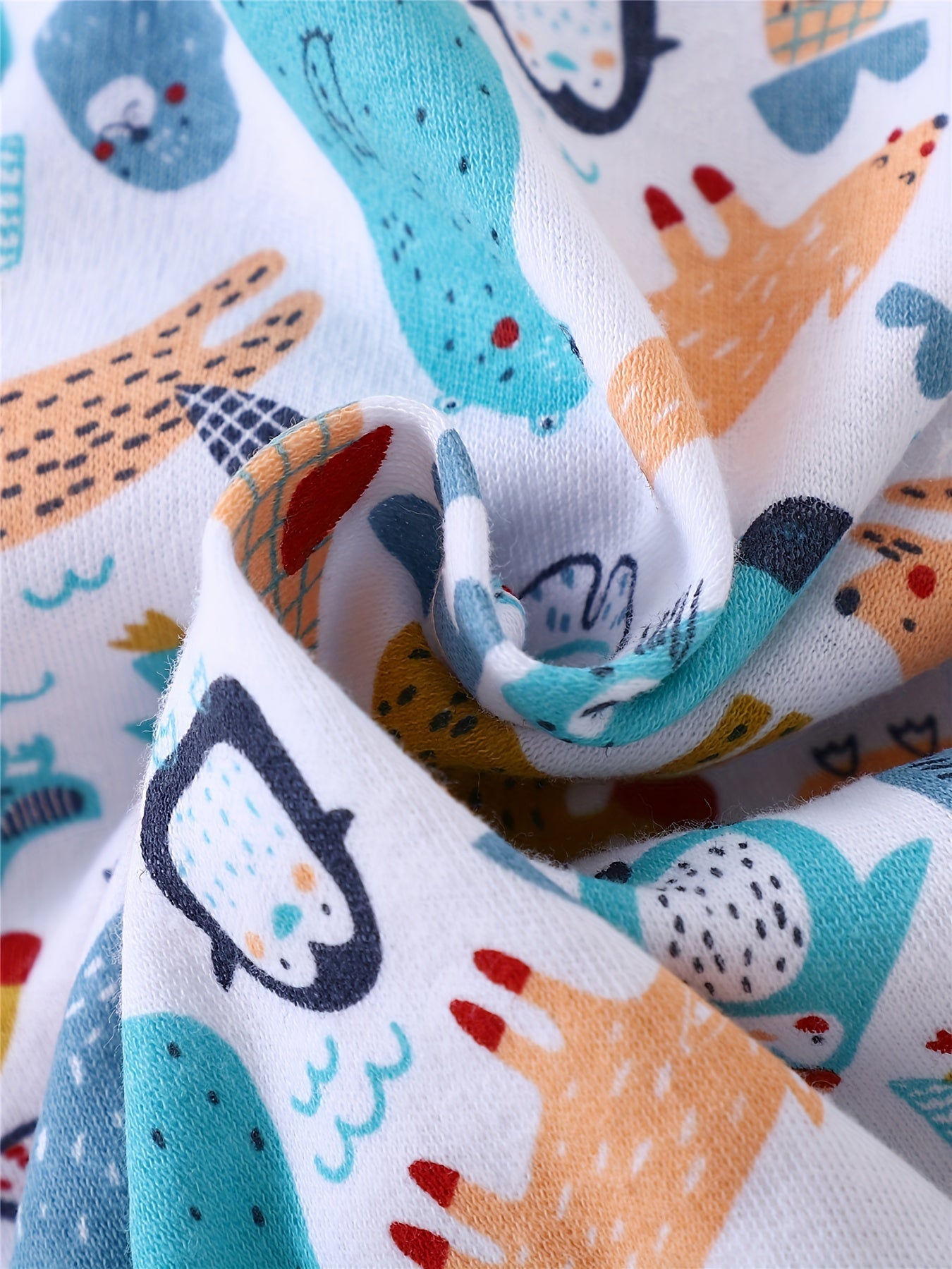 Set di Body per Bambini in 3 Pezzi con Stampa di Animali – Maniche Lunghe per Attività all'Aperto