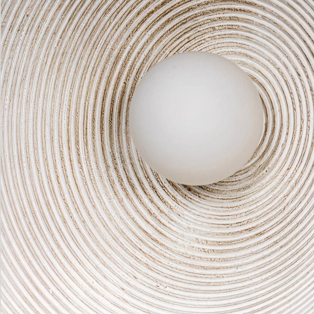 Lampada da Parete Rotonda Scandi Retro – Luce Accogliente per Ogni Stanza
