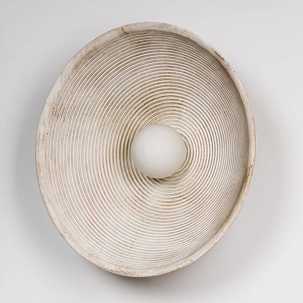 Lampada da Parete Rotonda Scandi Retro – Luce Accogliente per Ogni Stanza