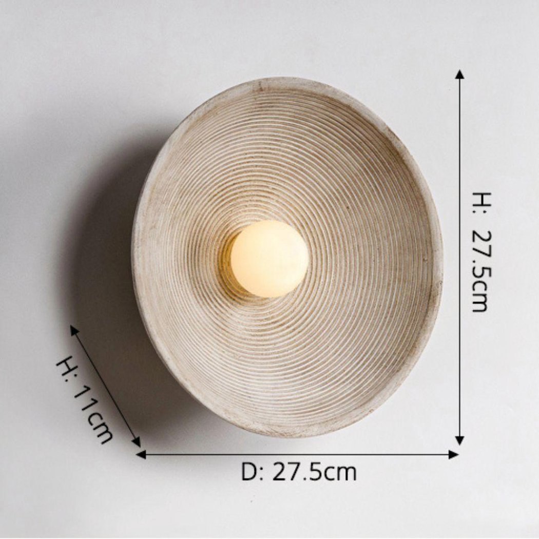 Lampada da Parete Rotonda Scandi Retro – Luce Accogliente per Ogni Stanza