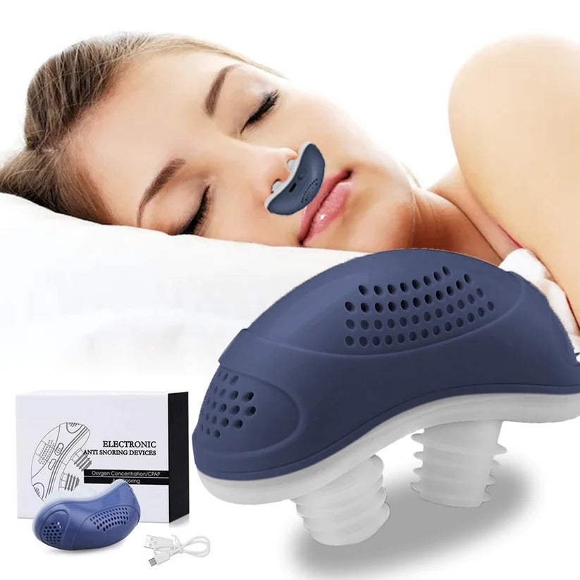 BreatheEase Micro CPAP Dispositivo per Apnea Notturna – Dispositivo Anti-Russamento Compatto per un Sonno Migliore