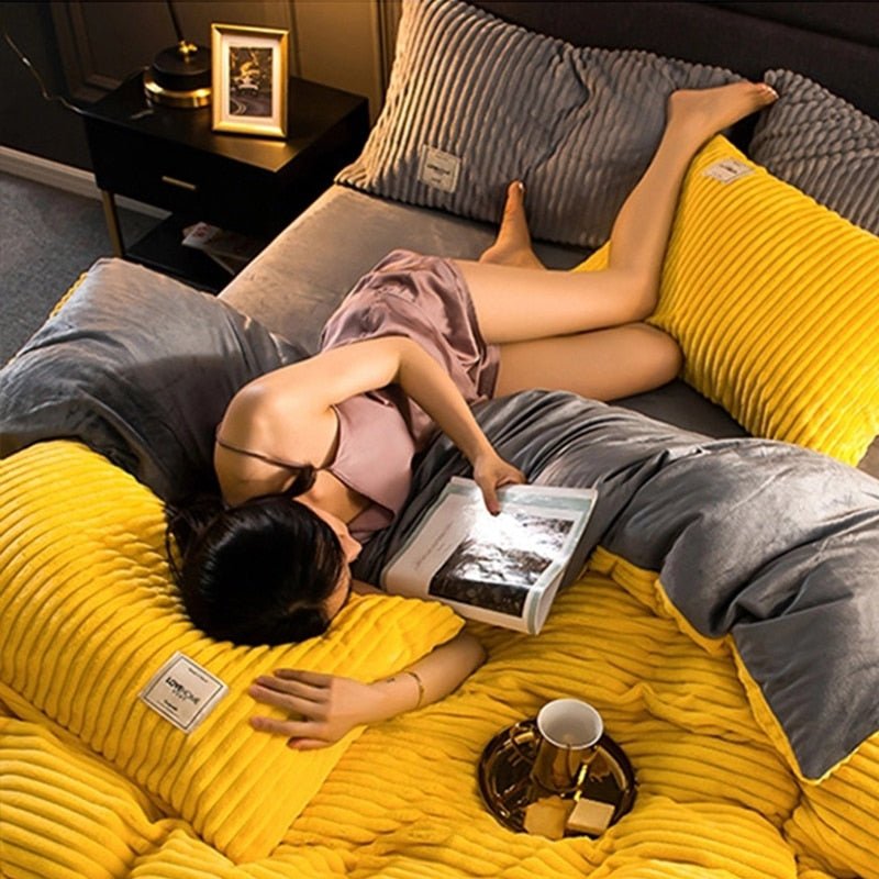 Copri piumino in Fleece di Lusso - Calore e Comfort per l'Inverno