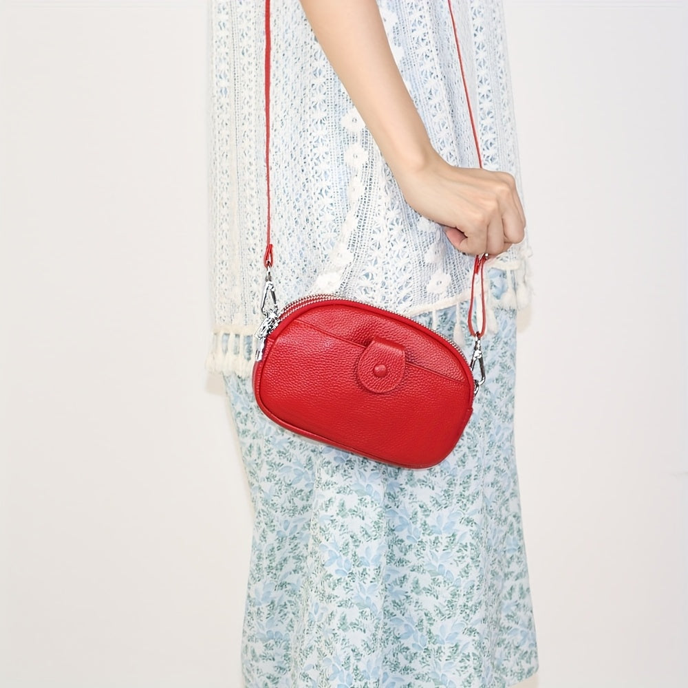 Borsa a Spalla Vintage di Grande Capacità – Vera Pelle con Molteplici Comparti