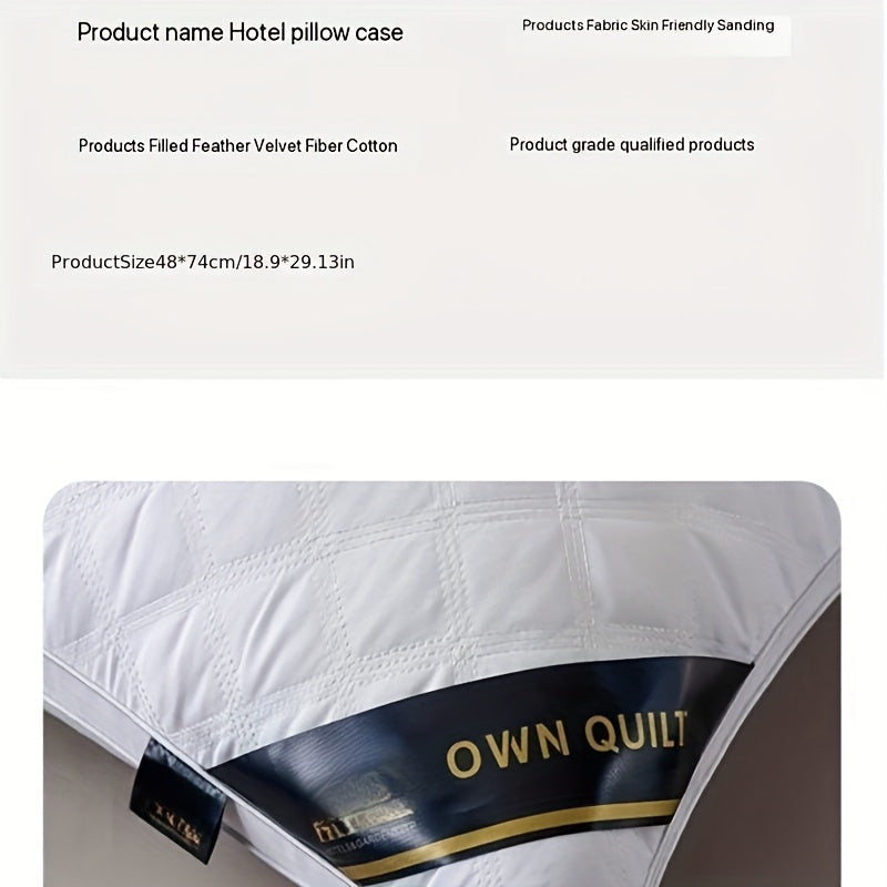 Set di Comfort per il Sonno - 2 Cuscini Ipoallergenici 3D per un Sonno di Qualità Alberghiera