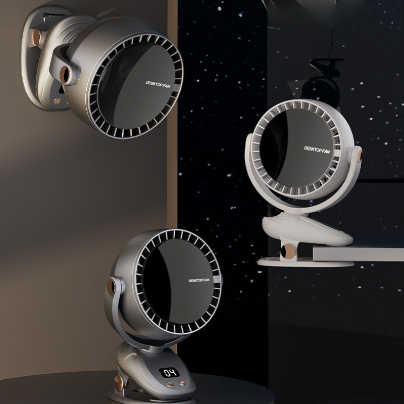 Ventilatore Portatile Senza Pale con Display Digitale – Raffreddamento Silenzioso e Ricaricabile per Interni ed Esterni