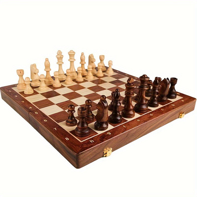 Set di Scacchi in Legno – Elegante e Durevole per Tornei di Scacchi e Serate di Gioco