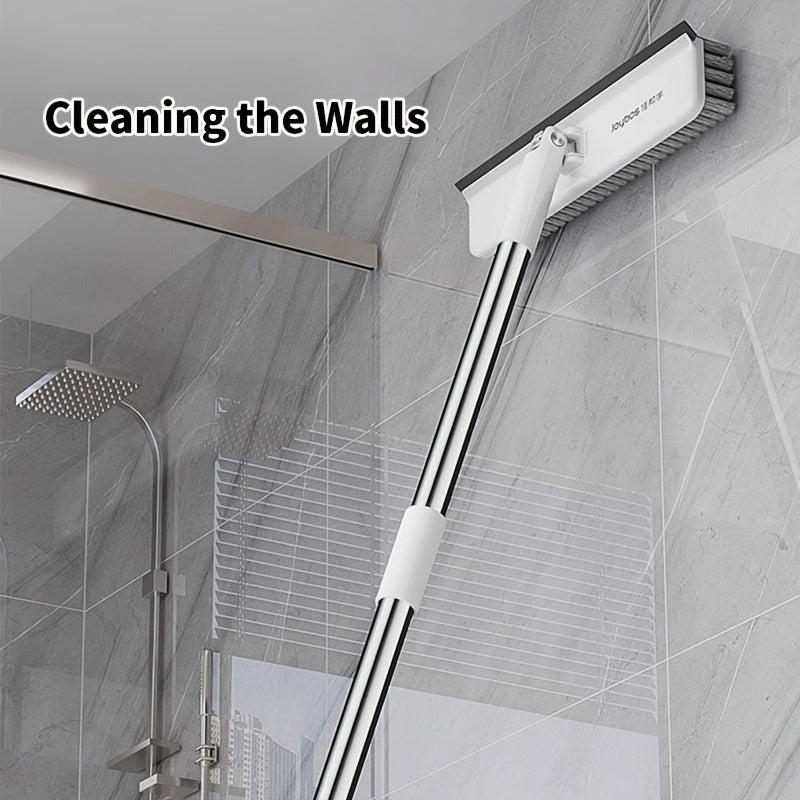 Spazzola per Pulizia Rotante con Manico Lungo – Versatile e Potente per Pavimenti, Muri e Finestre