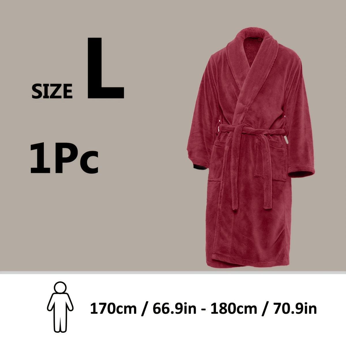 Accappatoio Unisex in Fleece Corallo – Ultra Morbido e Caldo per il Tuo Comfort