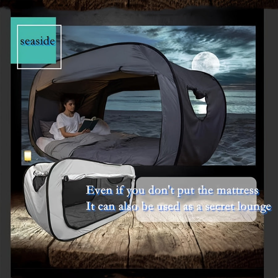 CozyNest Letto a Tenda Pieghevole – Protezione e Riposo a Portata di Mano