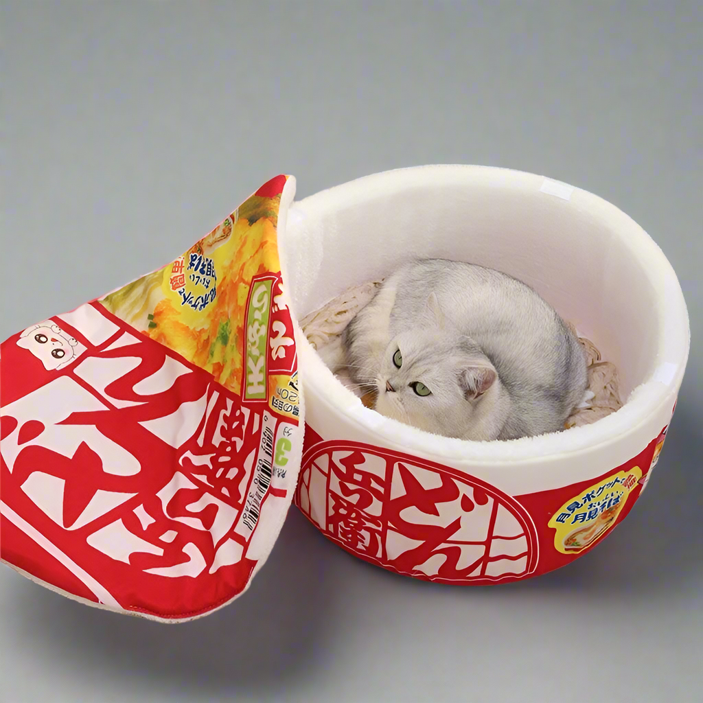 Cesta per Gatti Ramen Confortevole - Un Sogno Comodo per il Tuo Gatto