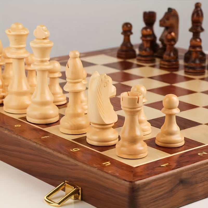 Set di Scacchi in Legno – Elegante e Durevole per Tornei di Scacchi e Serate di Gioco
