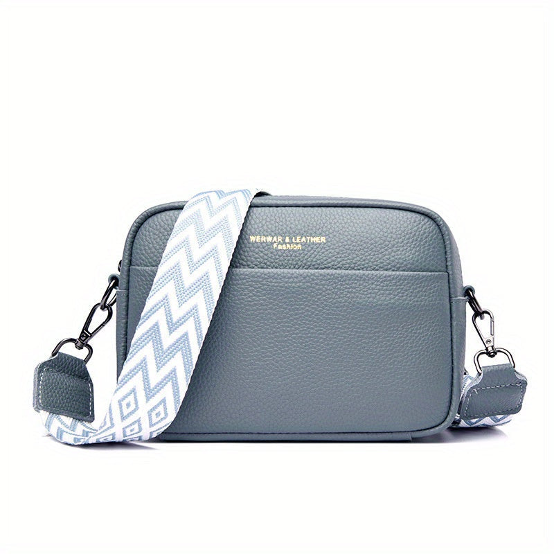 Borsa Crossbody in Vera Pelle – Pratica e Trendy con Cinghia a Chitarra