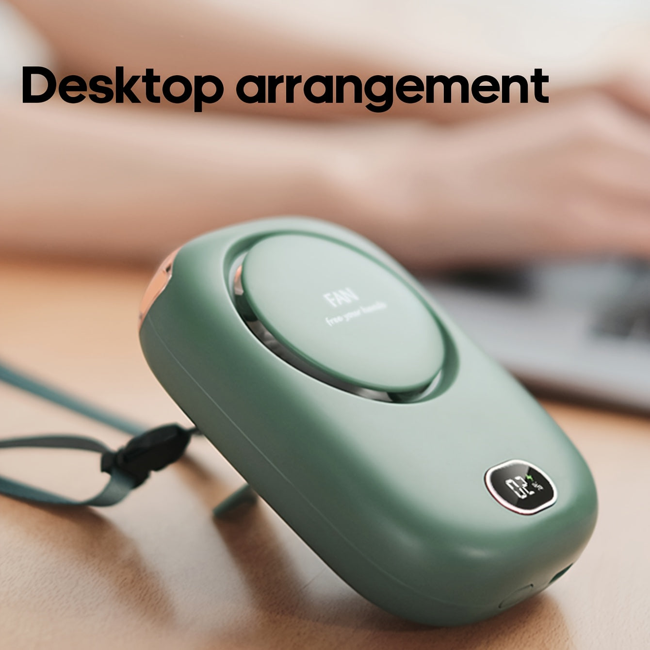 Ventilatore Mini da Collo Ricaricabile USB – Leggero con Velocità Regolabili