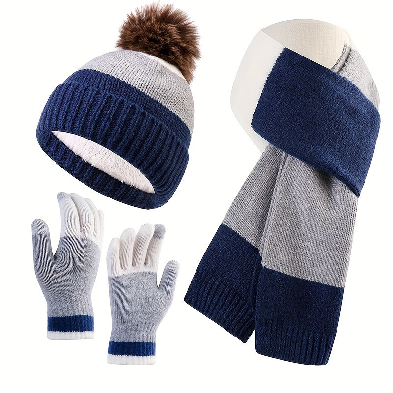 Set Invernale Trendy - Cappello, Scarf e Guanti per Giornate Fredde