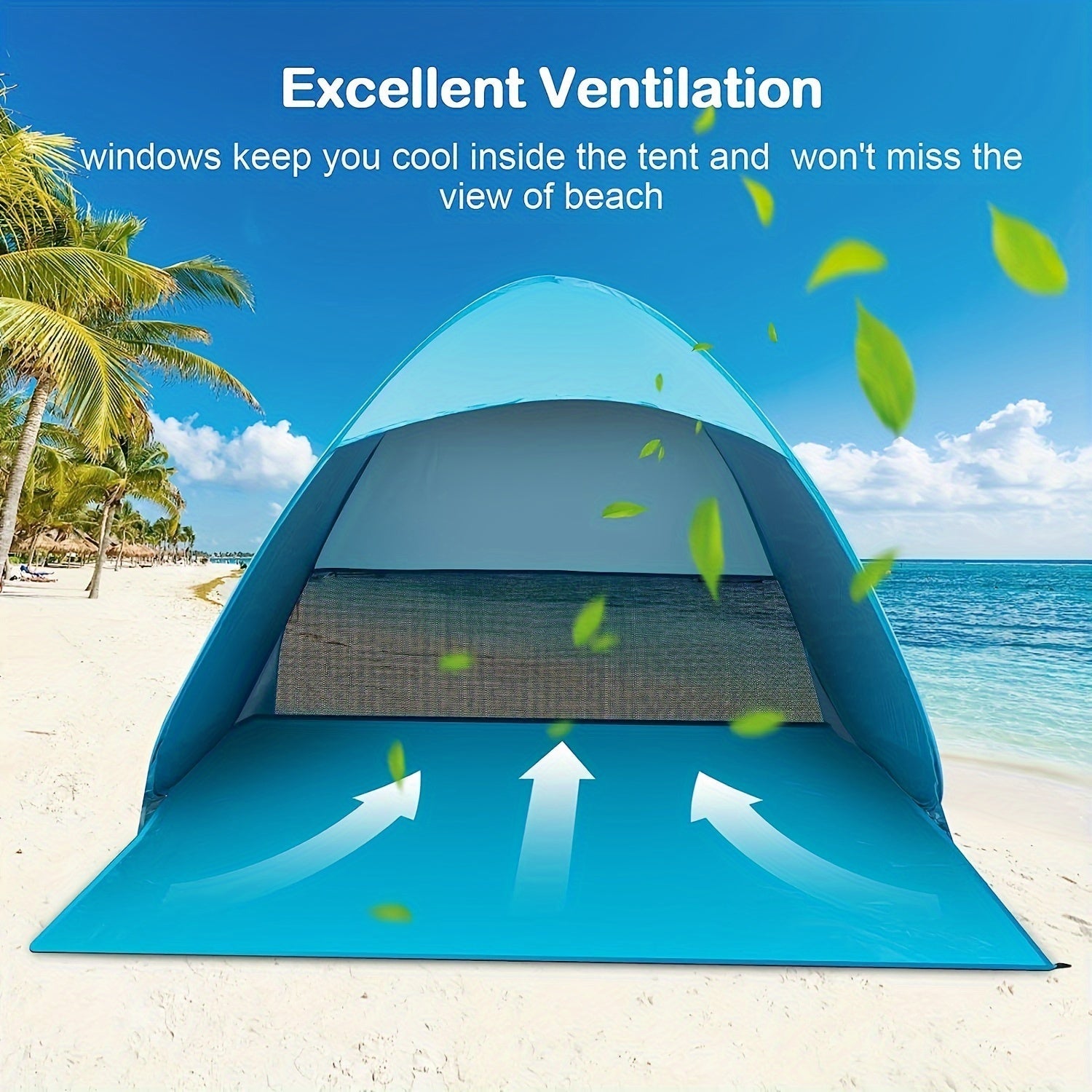 BreezeShield Tenda da Spiaggia – Protezione e Comfort per Ogni Giorno in Spiaggia