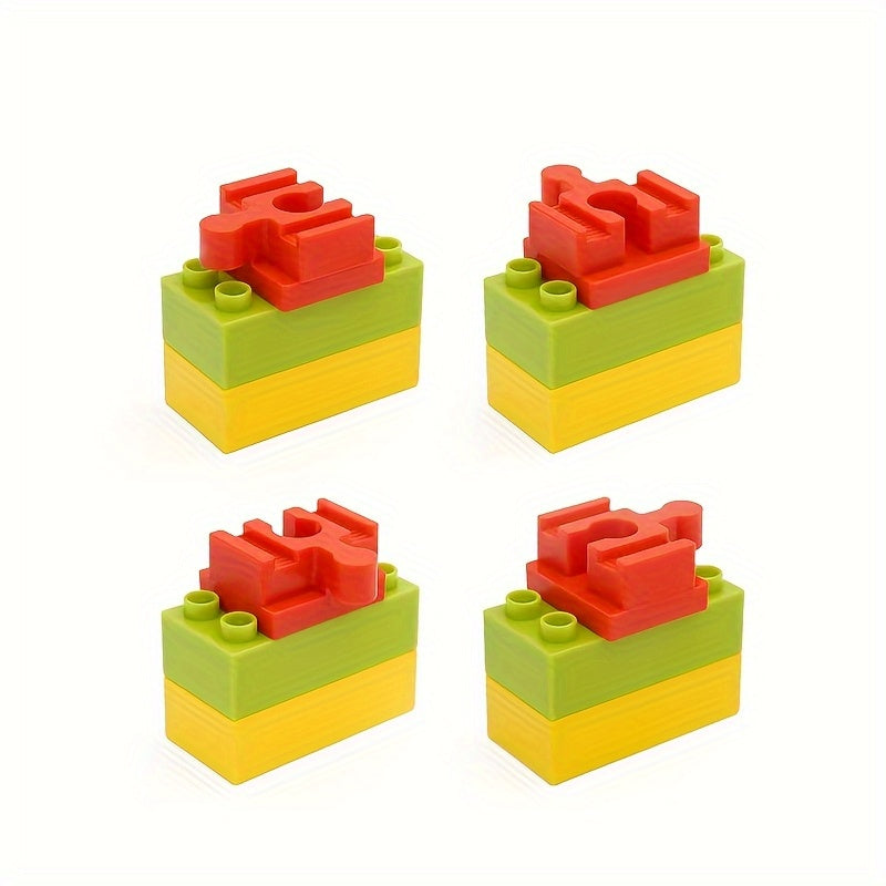 Set di 7-14 Adattatori per Binari Colorati in Legno – Connettori Regolabili per Modellismo