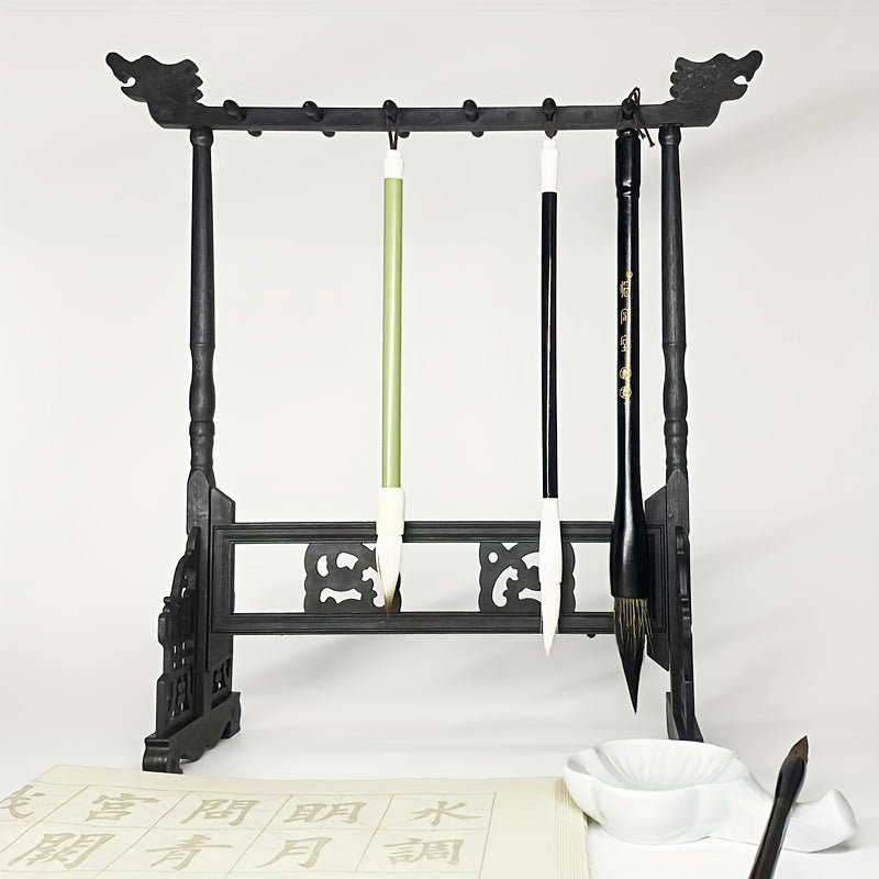 Elegante Porta Pennelli Calligrafici Tradizionale – Fatto a Mano con 12 Fessure