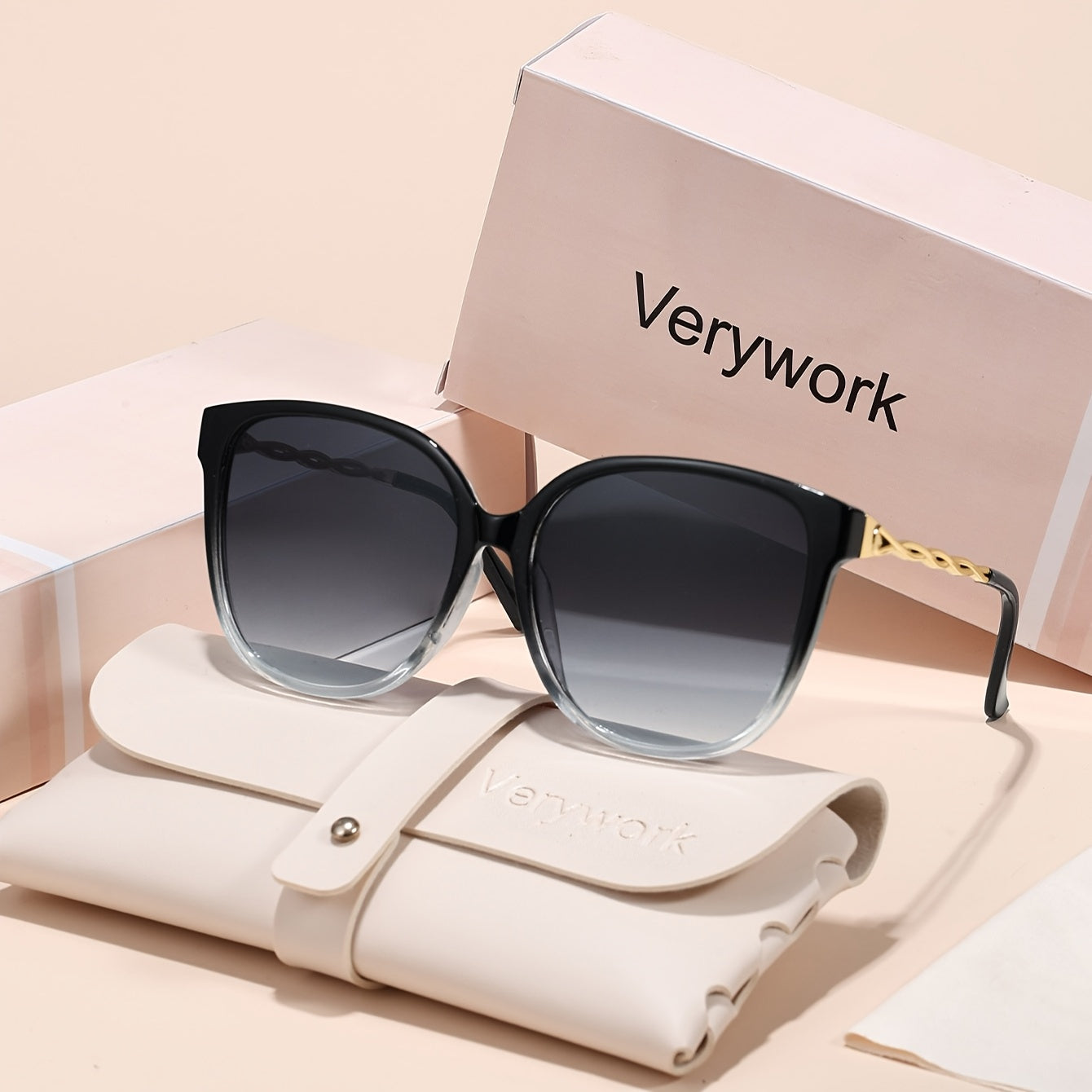 Occhiali da sole retro per donne – Stilosissimi occhiali quadrati con lenti anti-riflesso