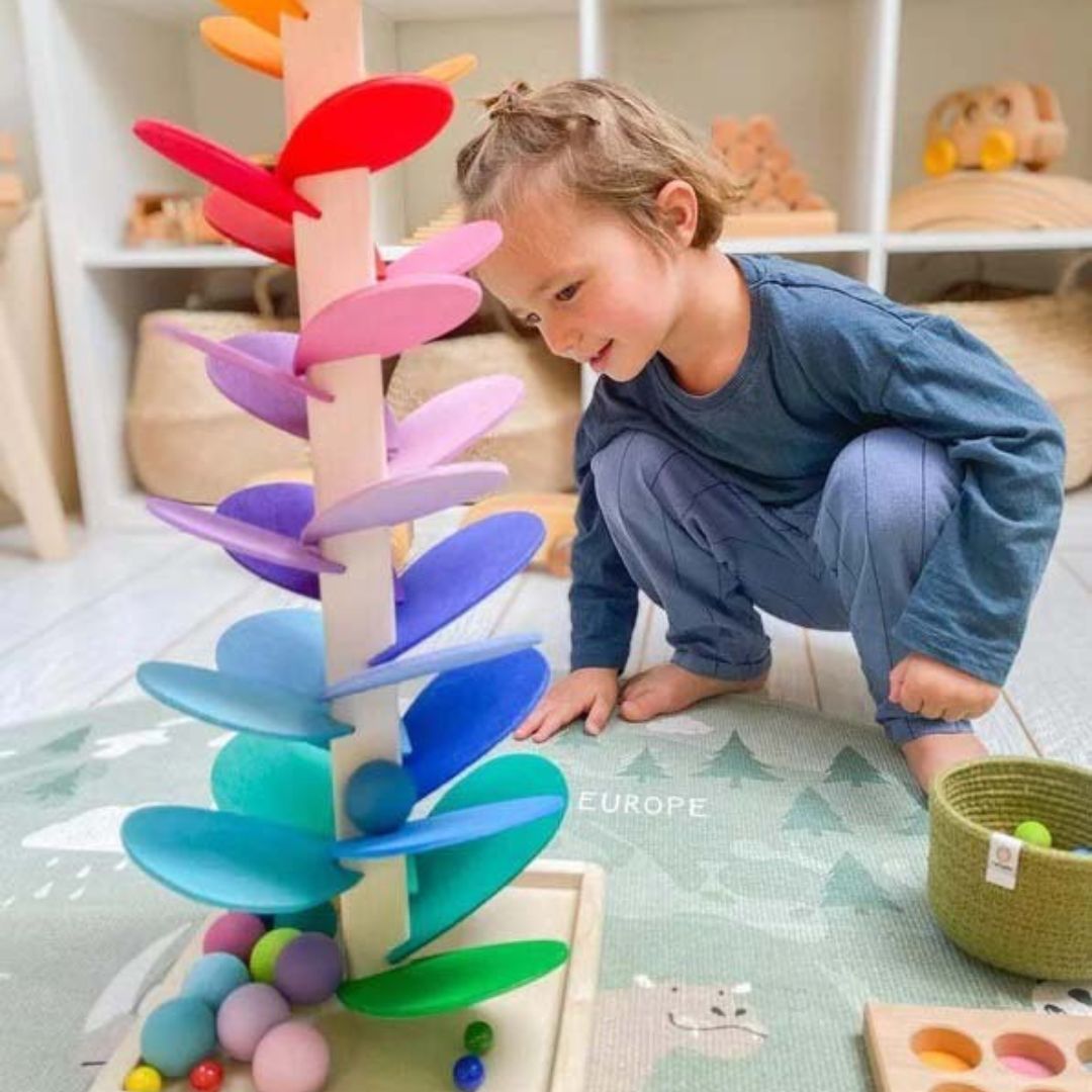 Gioco in Legno Albero Arcobaleno – Divertimento Educativo e Naturale