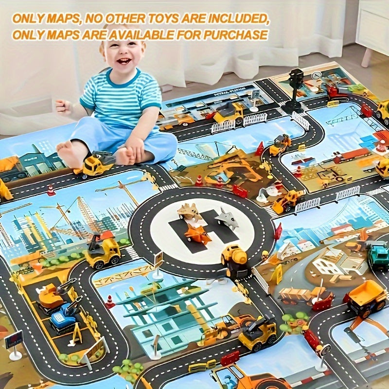 Tappeto da Gioco Costruzione e Avventura – Per Piccoli Esploratori e Giocatori Creativi