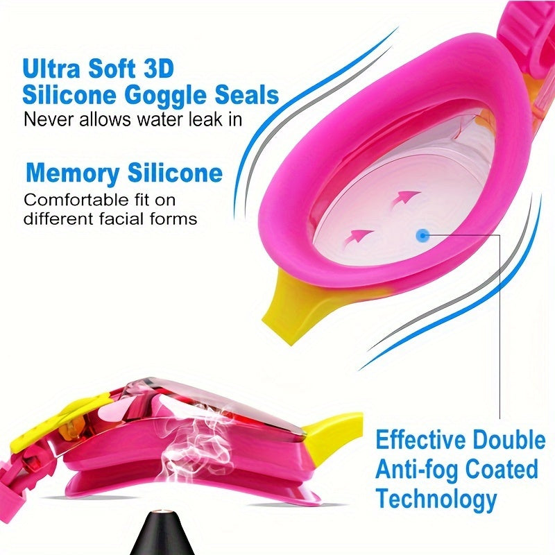 AquaKids Occhialini - Occhialini Comodi e Impermeabili per Bambini