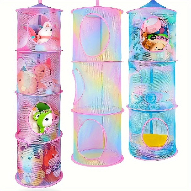 TidyTower Rete di Stoccaggio a 4 Strati - Salvaspazio e Multifunzionale