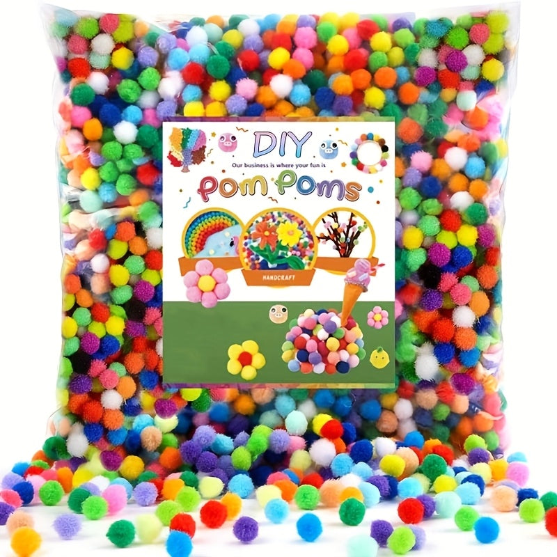 Set di Pom Pom Fai-da-te – 2000 Pezzi per Progetti Creativi