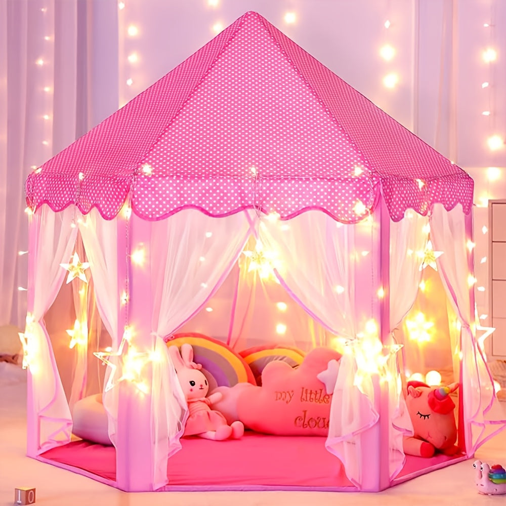 Tenda da Gioco per Principesse con Illuminazione Stellare – Perfetta per Giocare Dentro o Fuori
