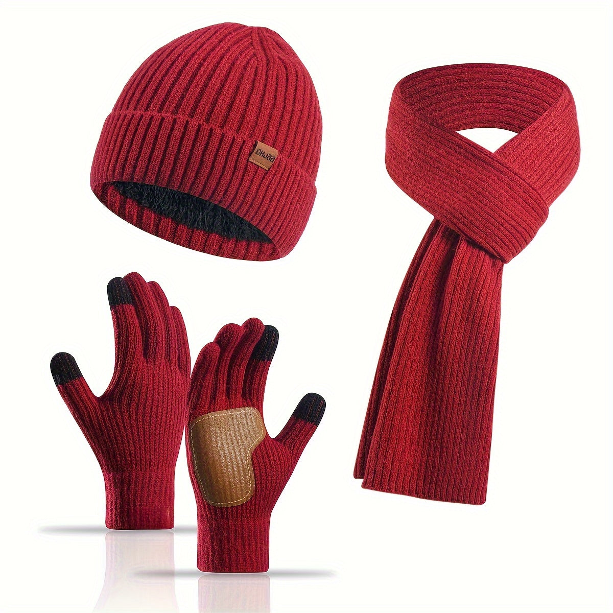 Set Invernale Allegro - Cappello, Sciarpa e Guanti per Coppie